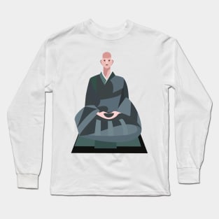 Old Monk Graphic Design Long Sleeve T-Shirt